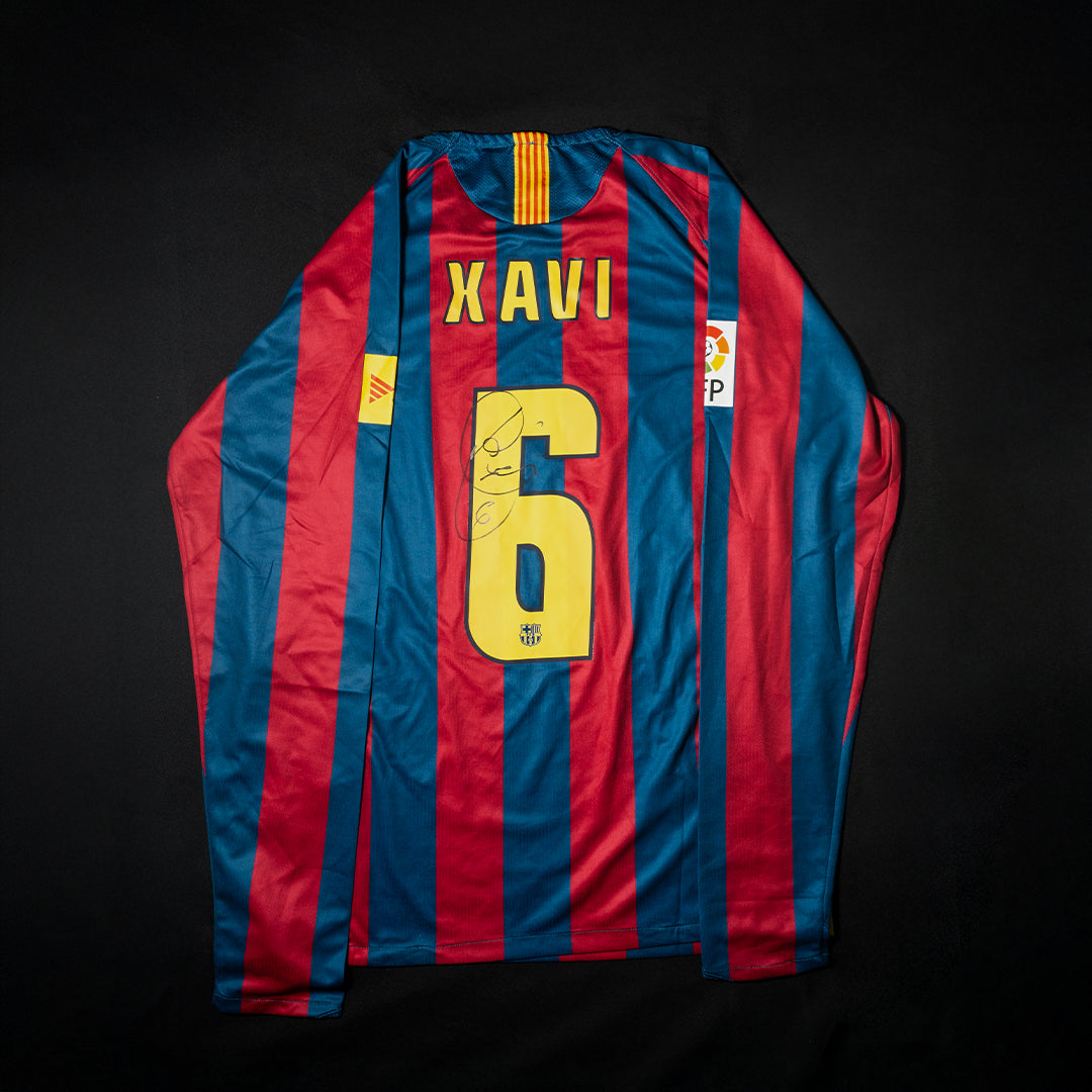 Jersey Firmado Xavi Hernandez- FC Barcelona